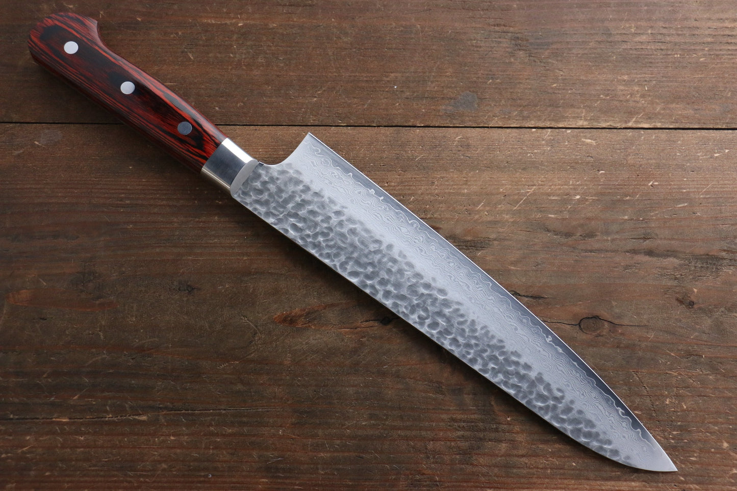 Sakai Takayuki VG10 33 Layer Damascus Sujihiki 240mm, Gyuto 210mm, Santoku 180mm & Petty 120mm Set - 清助刃物