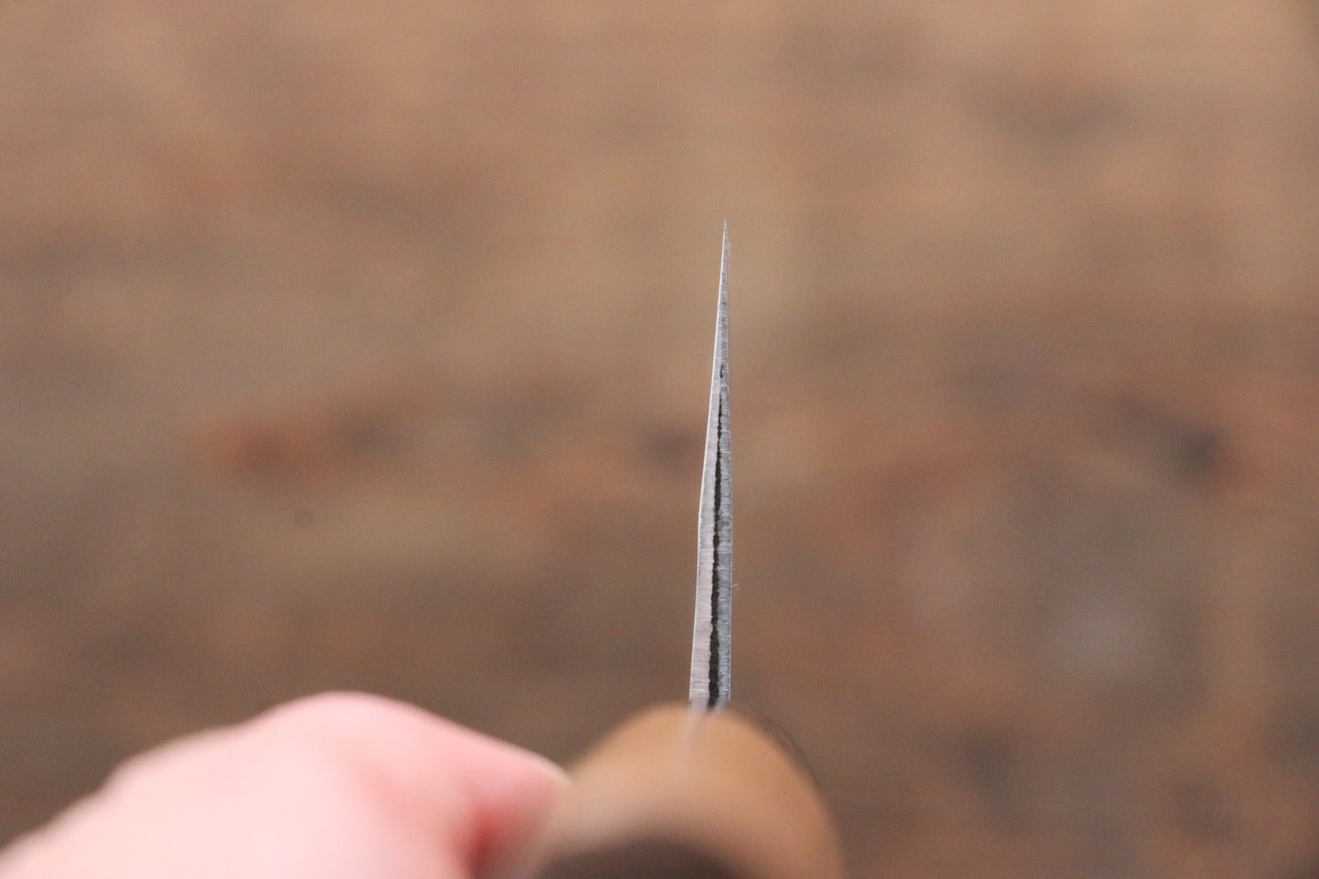 訓平 鍛流(たんりゅう) V金1号 ダマスカス 三徳包丁 170mm ウォルナット柄 - 清助刃物