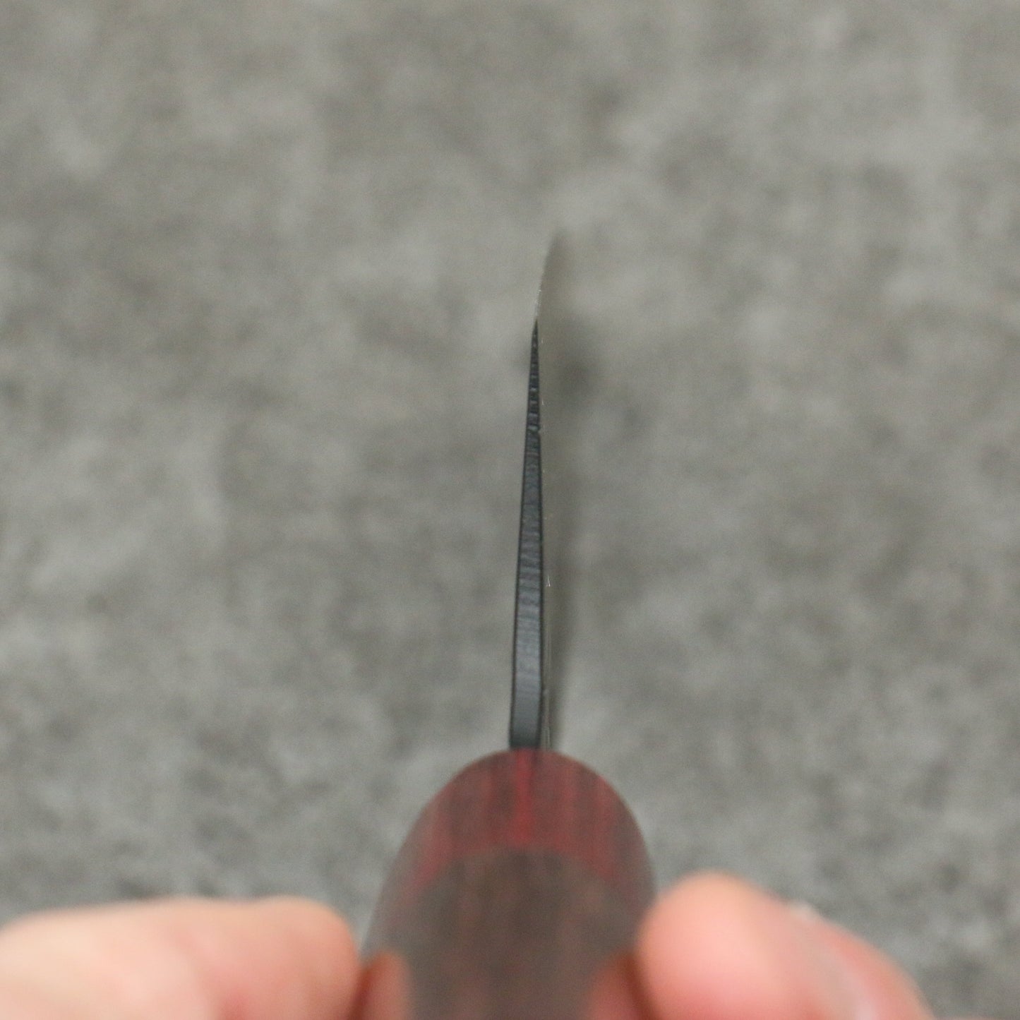 堺 孝行 黒影 V金10号 鎚目 テフロン加工 切付三徳包丁 和包丁 160mm 紫檀柄 - 清助刃物
