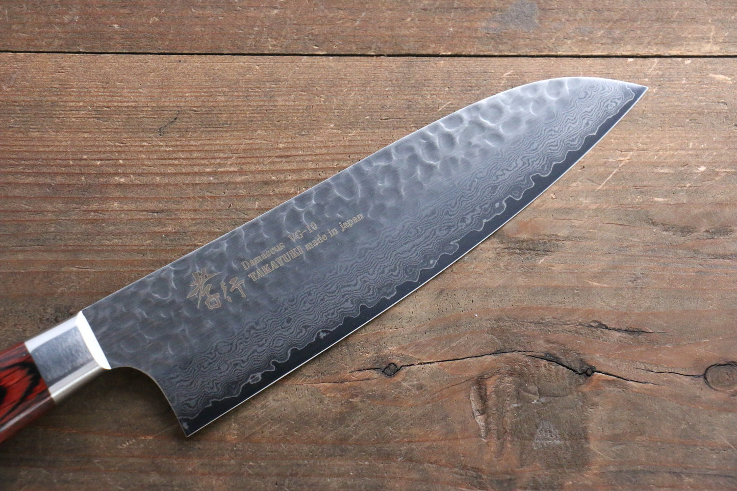 Sakai Takayuki VG10 33 Layer Damascus Sujihiki 240mm, Gyuto 210mm, Santoku 180mm & Petty 120mm Set - 清助刃物