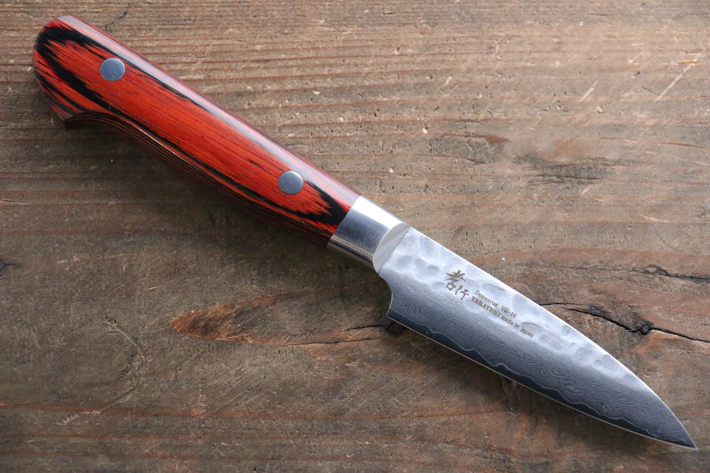 Sakai Takayuki VG10 33 Layer Damascus  Sujihiki, Gyuto 240mm, Santoku, Petty 150mm & Paring 80mm Set - 清助刃物