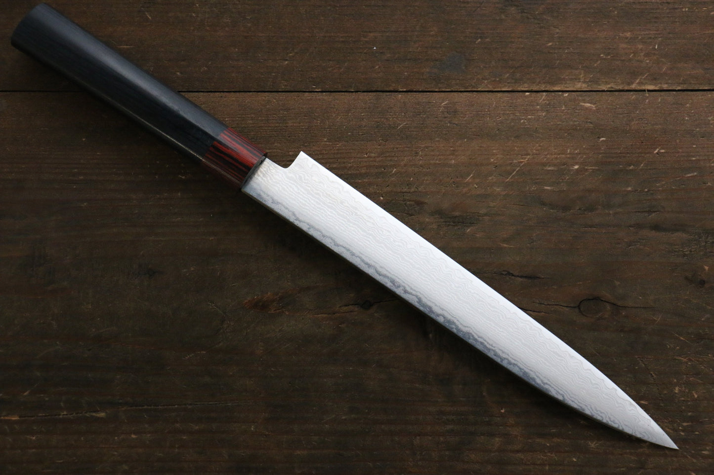 Iseya VG10 33 Layer Damascus Japanese Petty 80mm, Petty 150mm, Santoku, Small Santoku, Gyuto, Nakiri & Sushi Chef Knife 210mm Set - 清助刃物