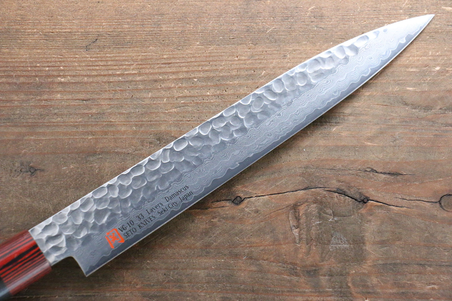 Iseya VG10 33 Layer Damascus Japanese Petty 80mm, Petty 150mm, Santoku, Small Santoku, Gyuto, Nakiri & Sushi Chef Knife 210mm Set - 清助刃物