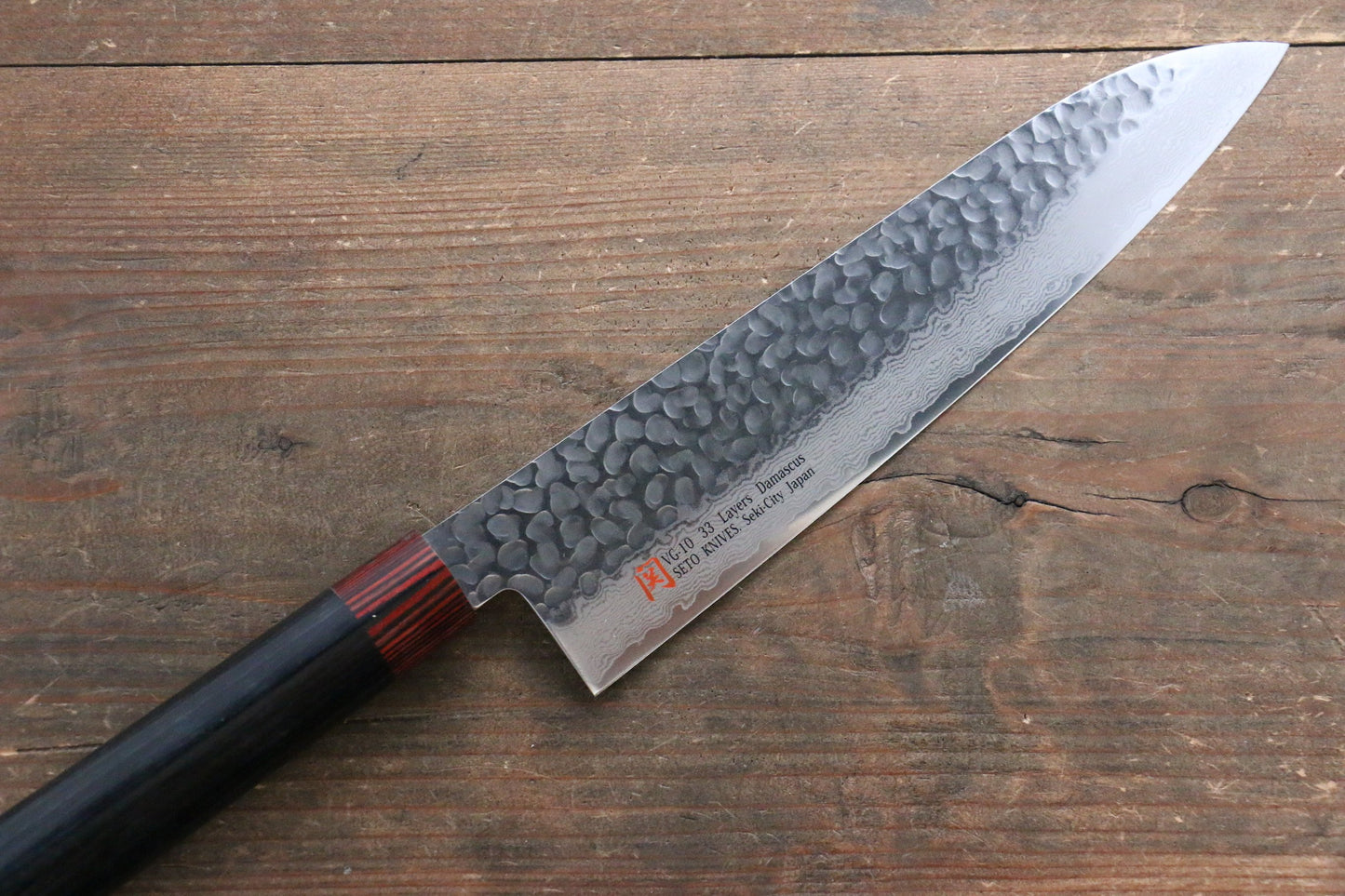Iseya VG10 33 Layer Damascus Japanese Petty 80mm, Petty 150mm, Santoku, Small Santoku, Gyuto, Nakiri & Sushi Chef Knife 210mm Set - 清助刃物