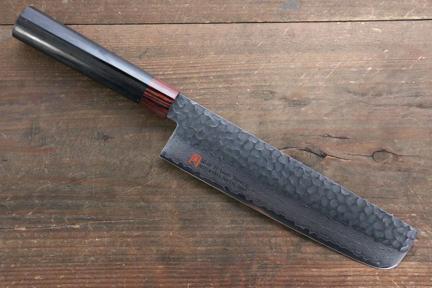 Iseya VG10 33 Layer Damascus Japanese Petty 80mm, Petty 150mm, Santoku, Small Santoku, Gyuto, Nakiri & Sushi Chef Knife 210mm Set - 清助刃物