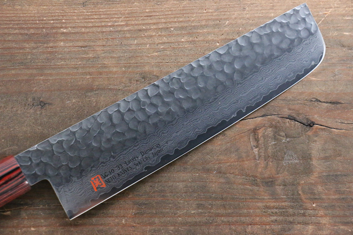Iseya VG10 33 Layer Damascus Japanese Petty 80mm, Petty 150mm, Santoku, Small Santoku, Gyuto, Nakiri & Sushi Chef Knife 210mm Set - 清助刃物