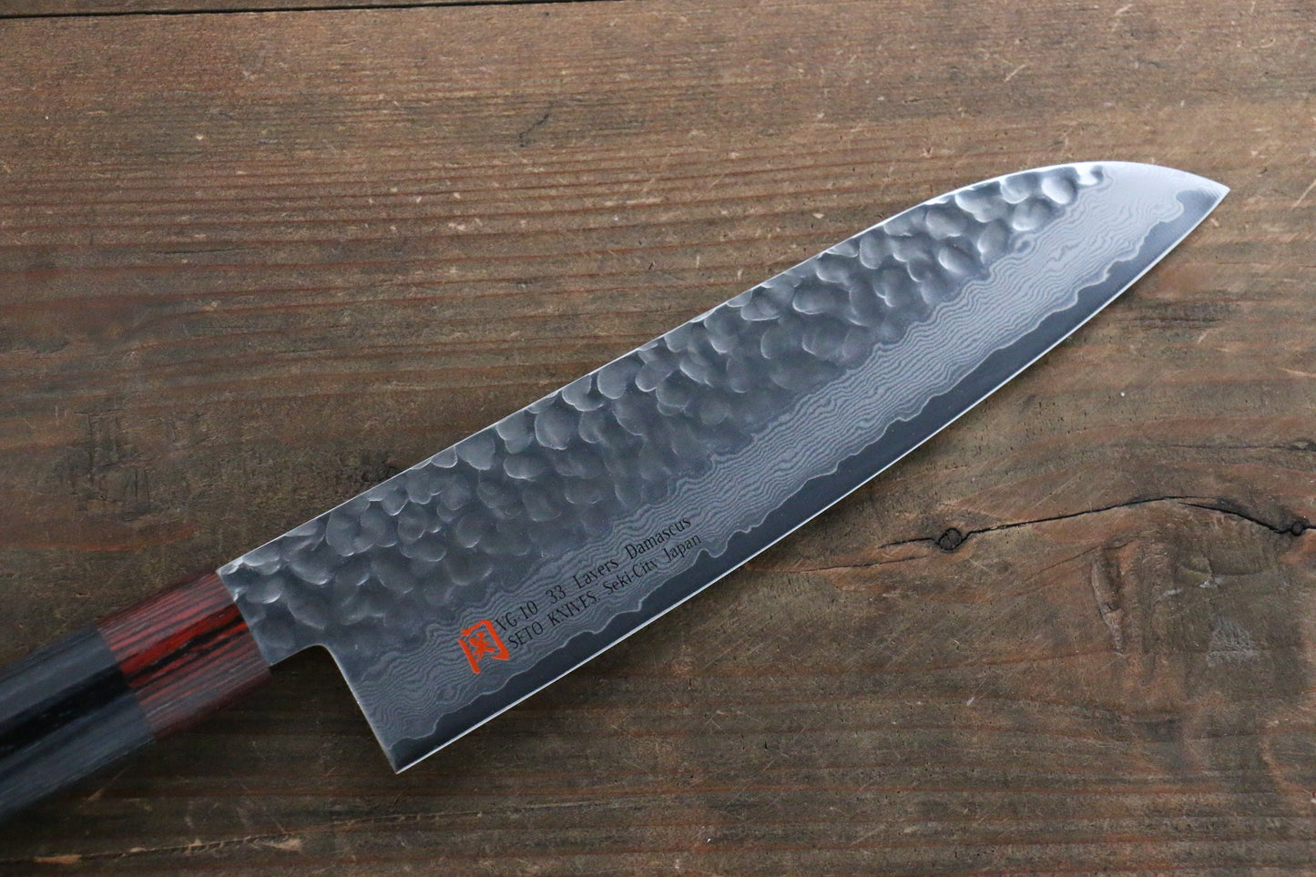 Iseya VG10 33 Layer Damascus Japanese Petty 80mm, Petty 150mm, Santoku, Small Santoku, Gyuto, Nakiri & Sushi Chef Knife 210mm Set - 清助刃物