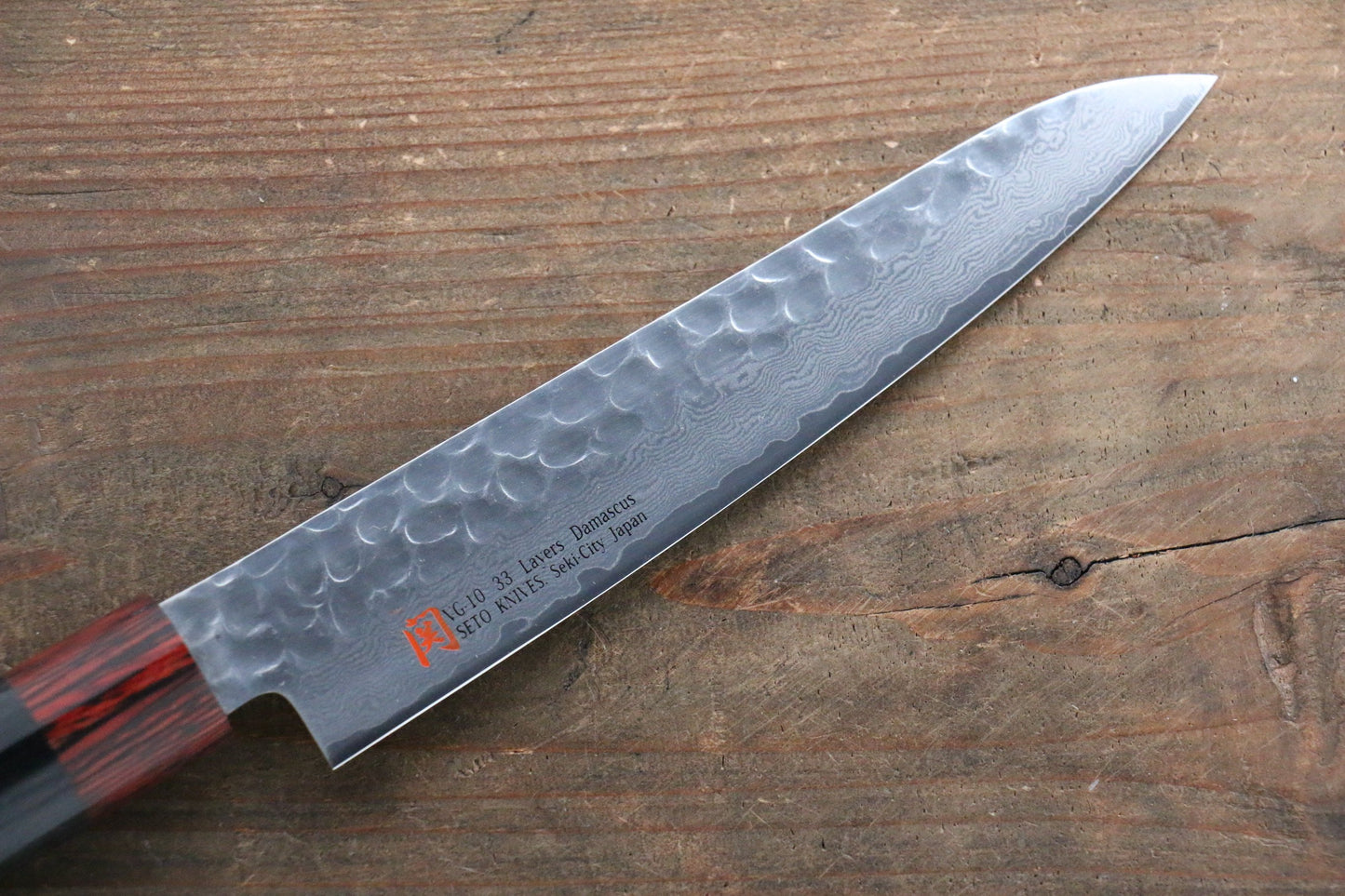 Iseya VG10 33 Layer Damascus Japanese Petty 80mm, Petty 150mm, Santoku, Small Santoku, Gyuto, Nakiri & Sushi Chef Knife 210mm Set - 清助刃物