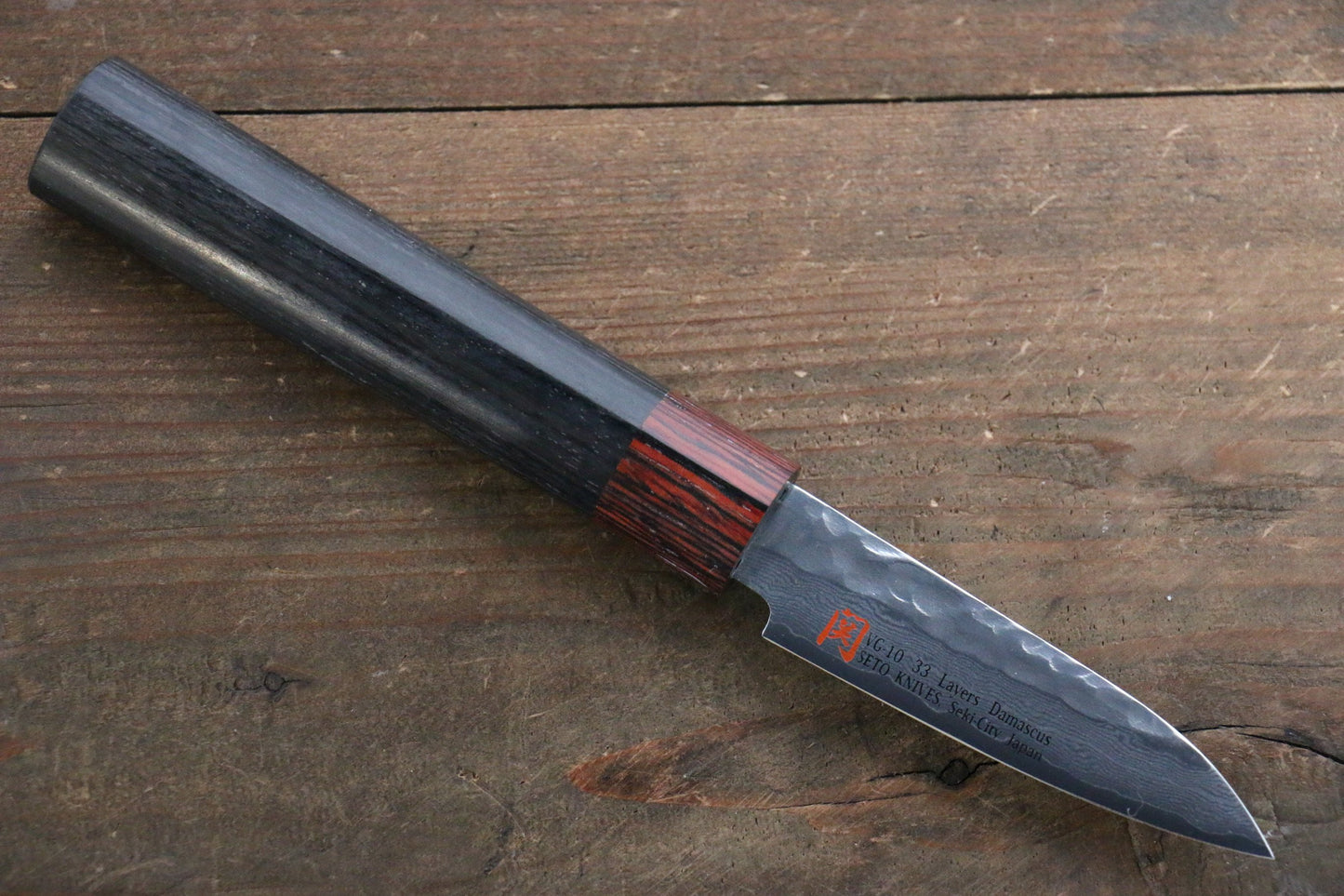Iseya VG10 33 Layer Damascus Japanese Petty 80mm, Petty 150mm, Santoku, Small Santoku, Gyuto, Nakiri & Sushi Chef Knife 210mm Set - 清助刃物