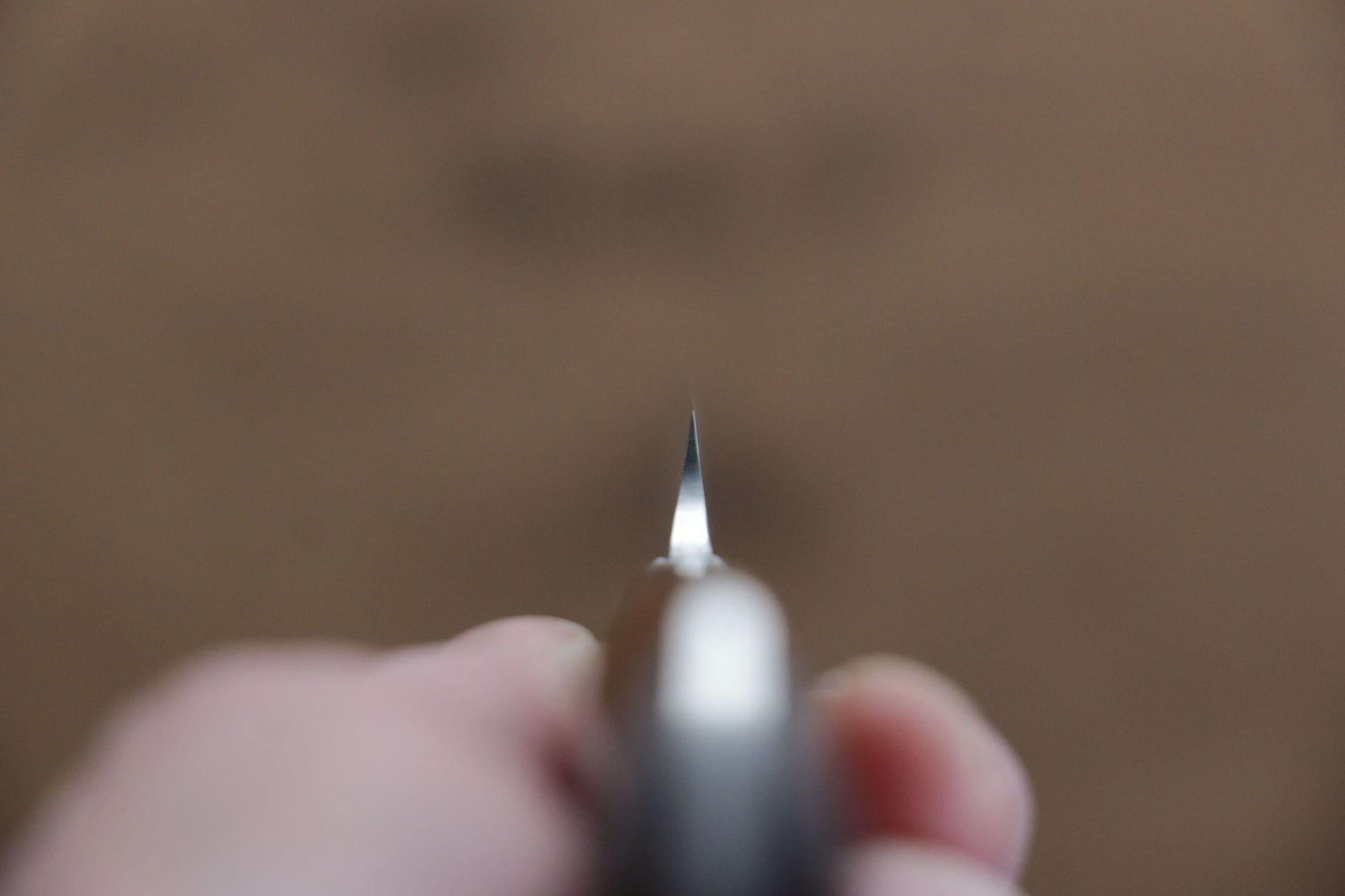 野村 V金10号 ダマスカス ペティーナイフ  100mm アイアンウッド柄 - 清助刃物