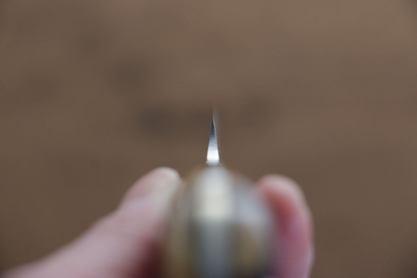 野村 V金10号 ダマスカス ペティーナイフ 100mm 黃牛骨柄 - 清助刃物