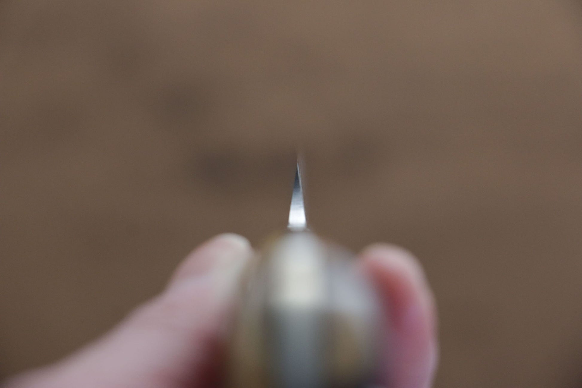 野村 V金10号 ダマスカス ペティーナイフ  100mm 黃牛骨柄 - 清助刃物