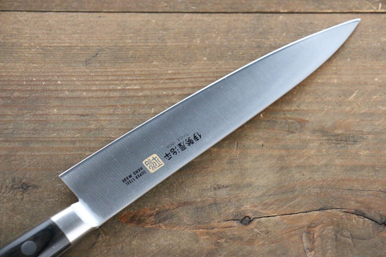 伊勢屋 モリブデン鋼(MOL) ペティーナイフ 150mm 黒合板柄 - 清助刃物