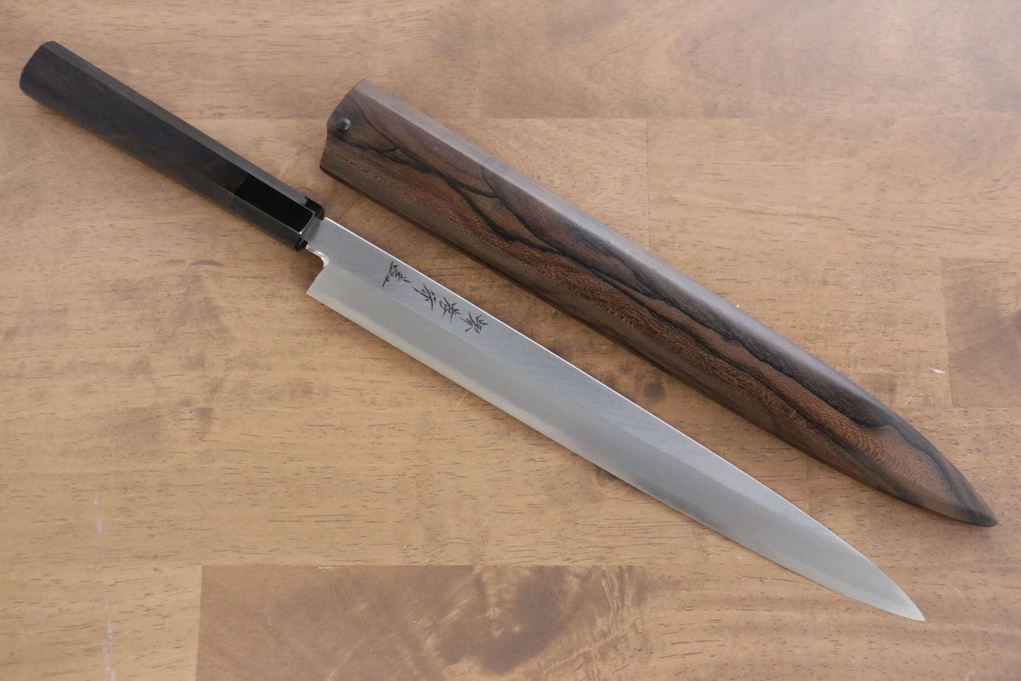 堺 孝行 シェフシリーズ 銀三鋼 柳刃包丁 300mm 黒檀柄 鞘付き - 清助刃物