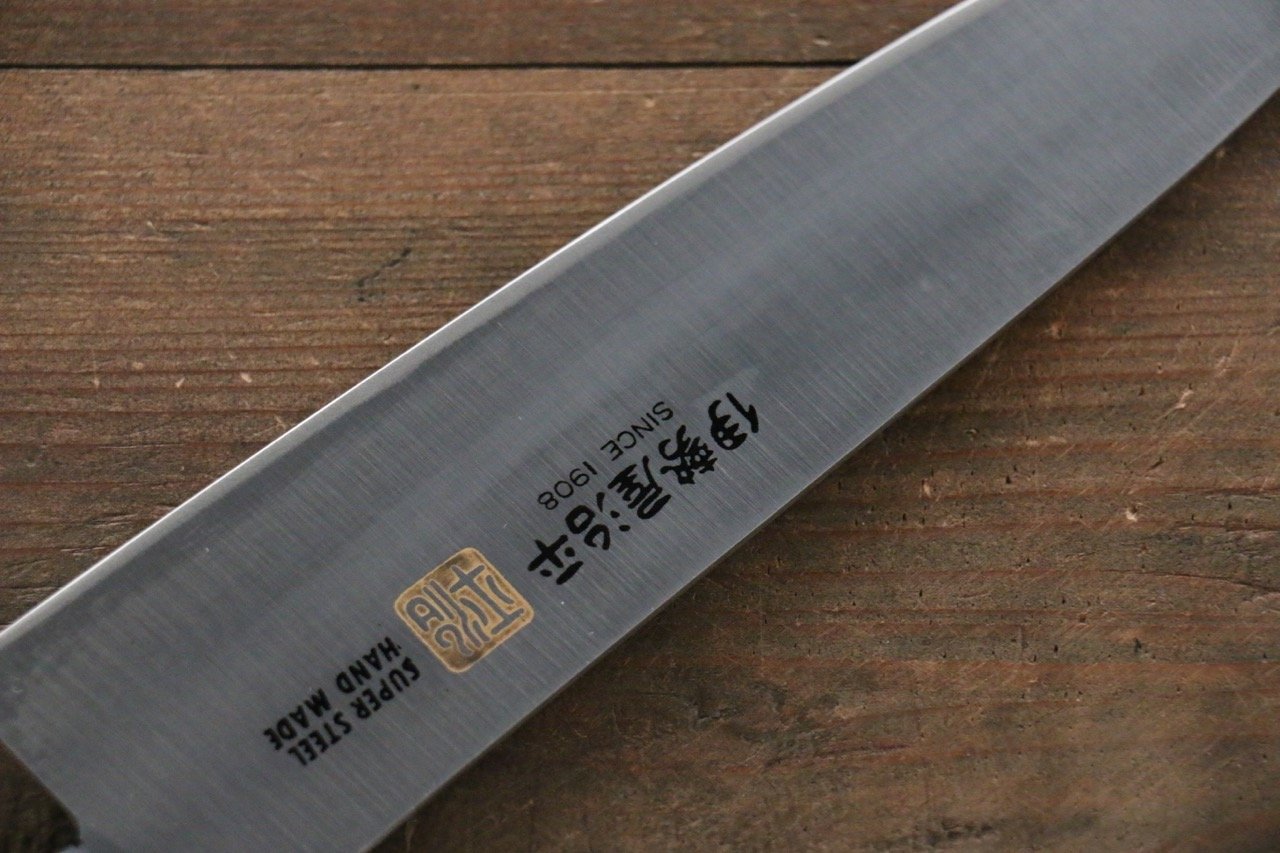 伊勢屋 モリブデン鋼(MOL) 牛刀包丁 180mm 黒合板柄 - 清助刃物