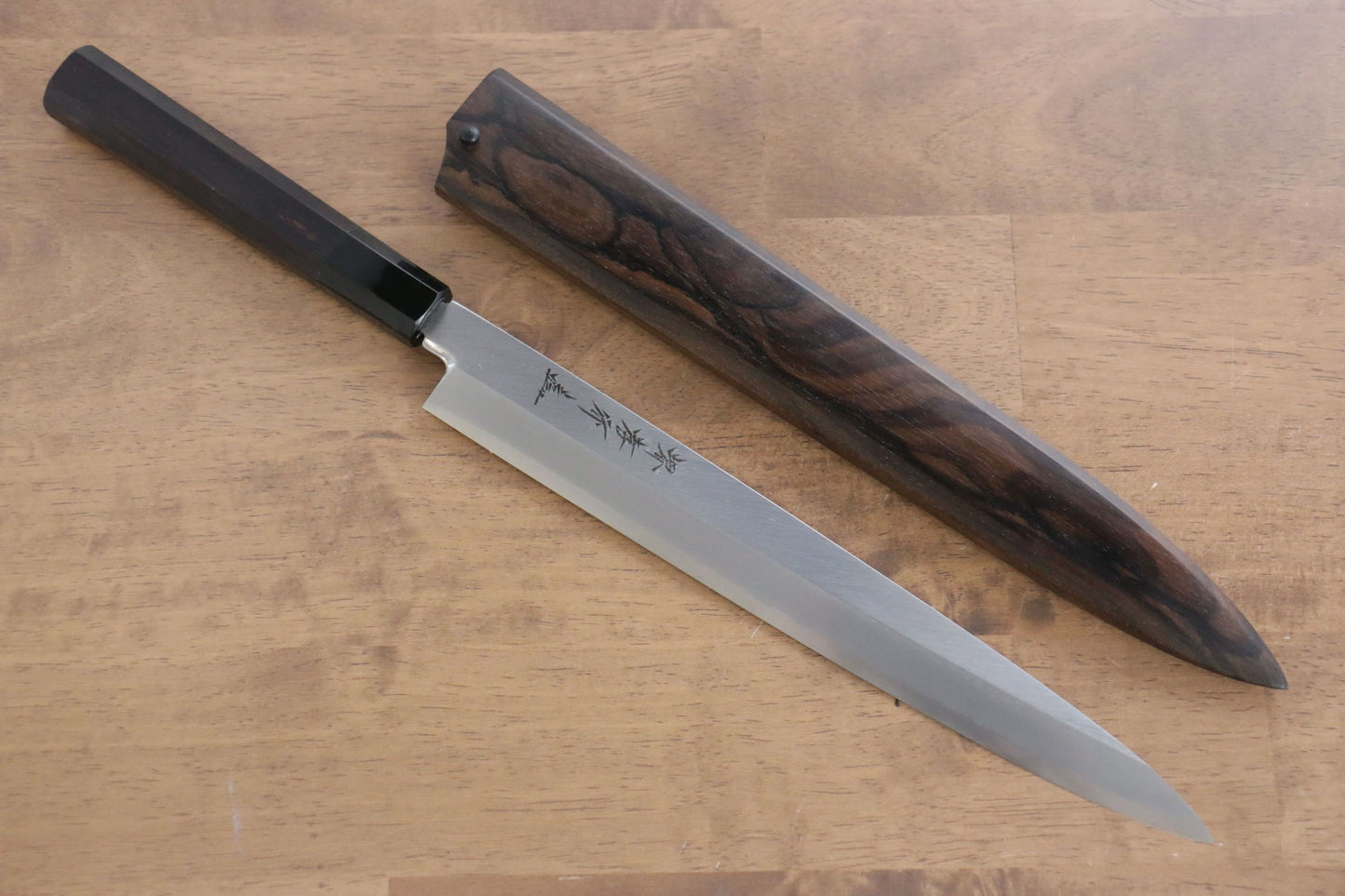 堺 孝行 シェフシリーズ 銀三鋼 柳刃包丁 270mm 黒檀柄 鞘付き - 清助刃物