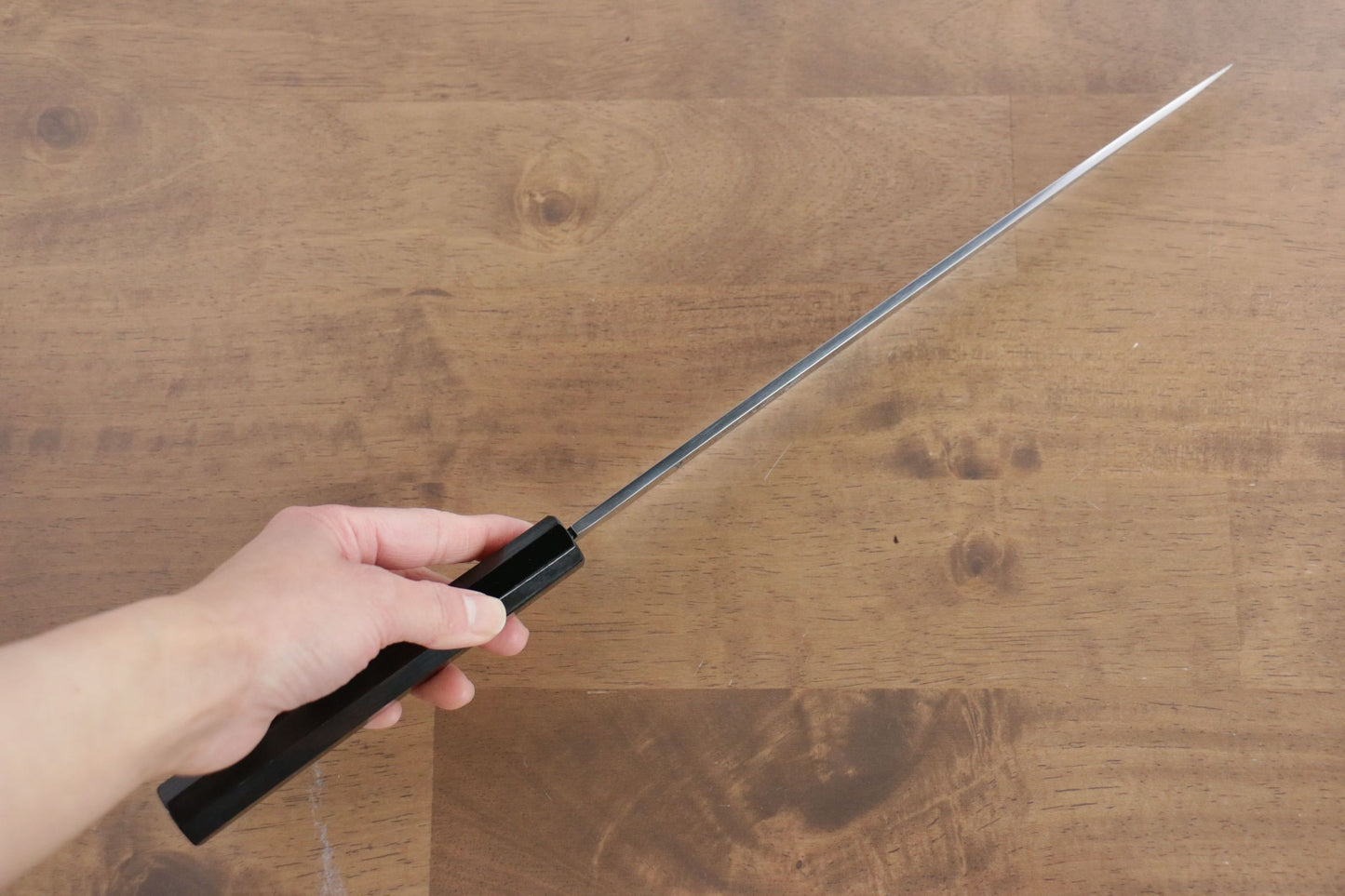 堺 孝行 シェフシリーズ 銀三鋼 柳刃包丁 270mm 黒檀柄 鞘付き - 清助刃物