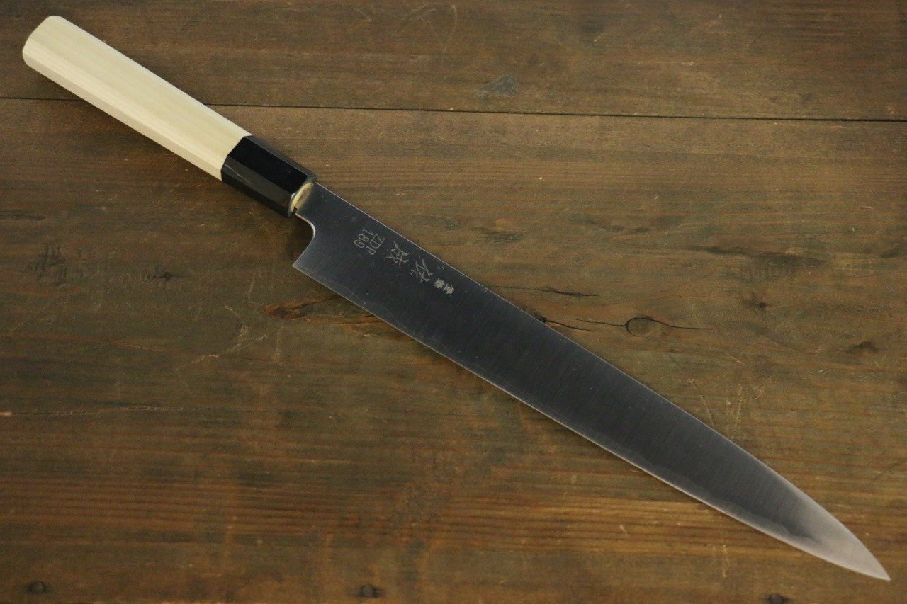 佑成 ZDP189 3層 筋引包丁 240mm 朴柄 - 清助刃物