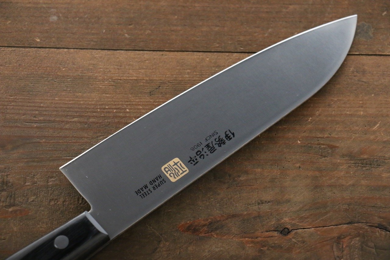Iseya Molybdenum Steel petty Knife 150mm & Santoku Knife 180mm with Black Packer wood Handle Set - 清助刃物