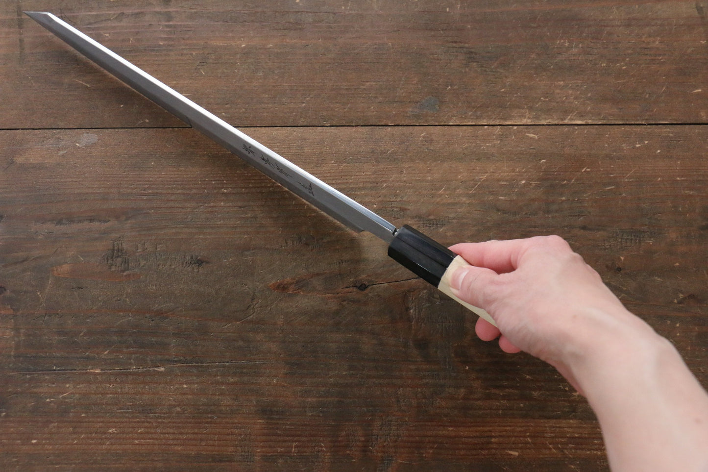 堺 孝行 シェフシリーズ 【左利き用】 銀三鋼 切付柳刃包丁 270mm - 清助刃物