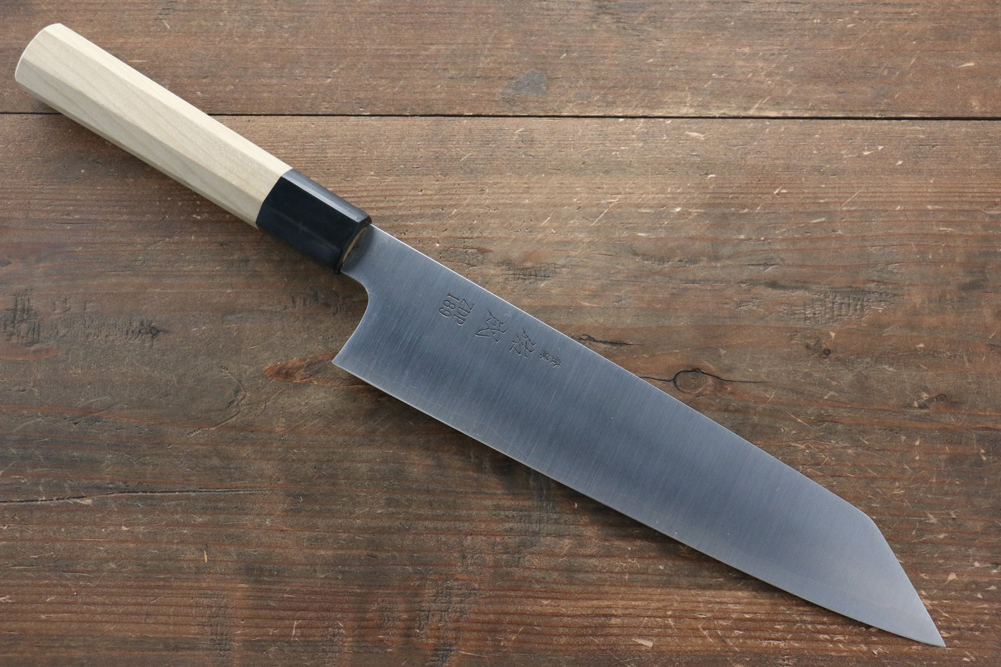 佑成 ZDP189 3層 切付牛刀包丁 240mm 朴柄 - 清助刃物