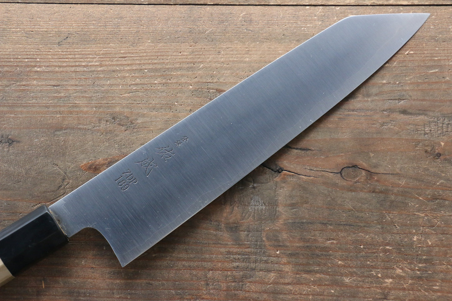 佑成 ZDP189 3層 切付牛刀包丁 240mm 朴柄 - 清助刃物