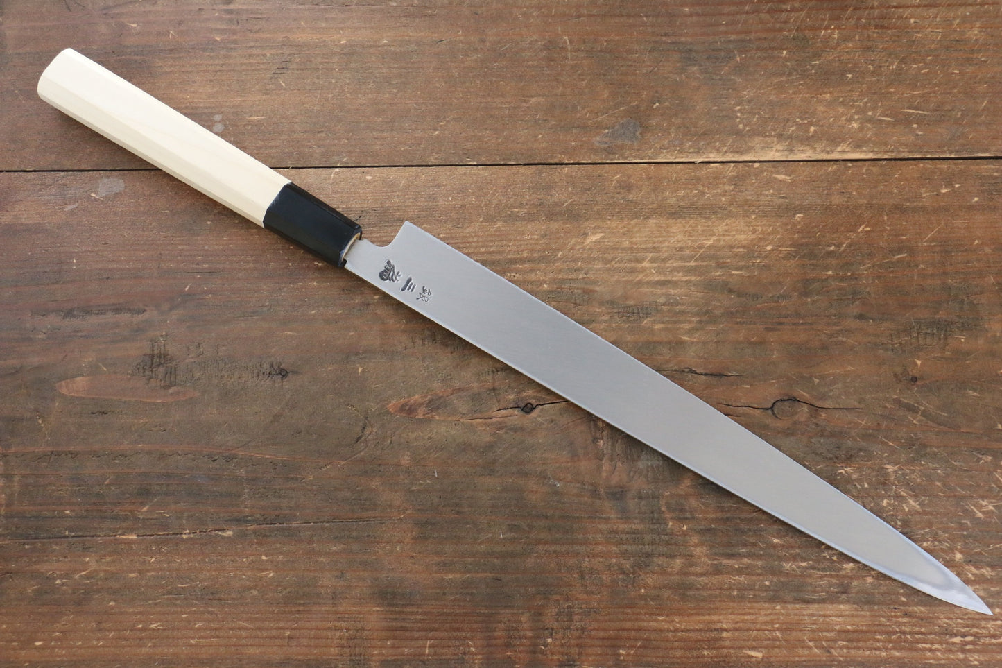 堺 孝行 シェフシリーズ 銀三鋼 ふぐ引き包丁 270mm 朴柄 - 清助刃物
