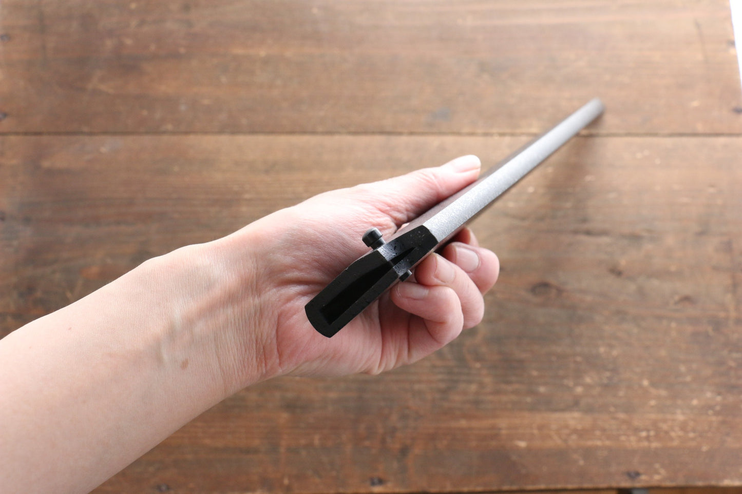 黒石目鞘 柳刃包丁用 黒合板ピン付き 330mm - 清助刃物