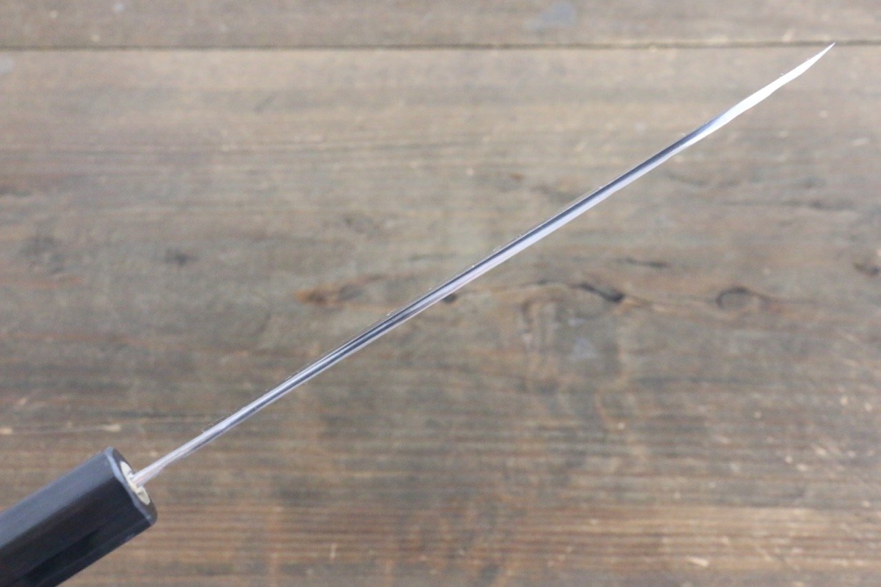 清助 青ニ鋼 鎚目 ダマスカス 三徳包丁 180mm 紫檀柄 - 清助刃物