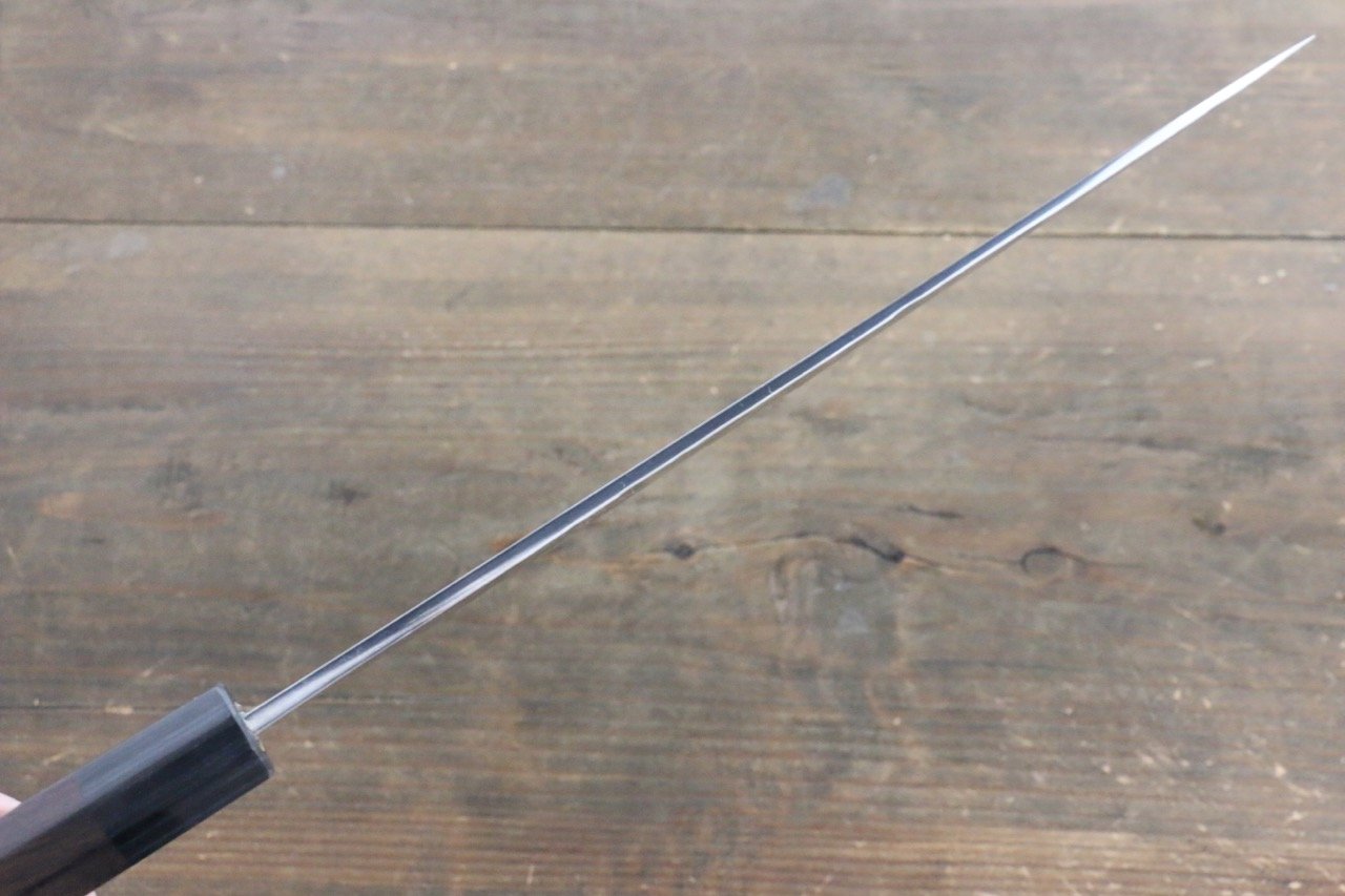 清助 青ニ鋼 鎚目 ダマスカス 牛刀包丁  240mm 紫檀柄 - 清助刃物