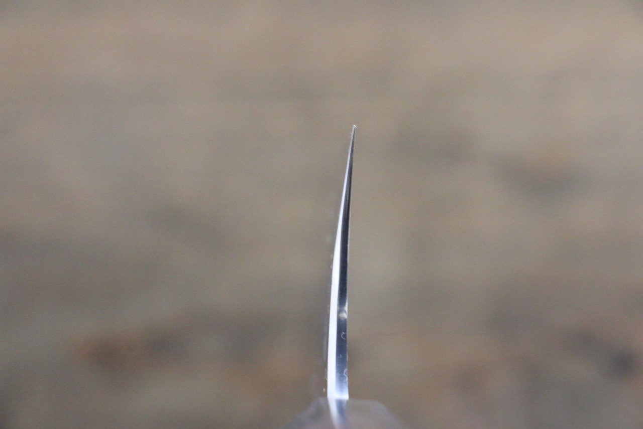 清助 青ニ鋼 鎚目 ダマスカス 牛刀包丁  240mm 紫檀柄 - 清助刃物