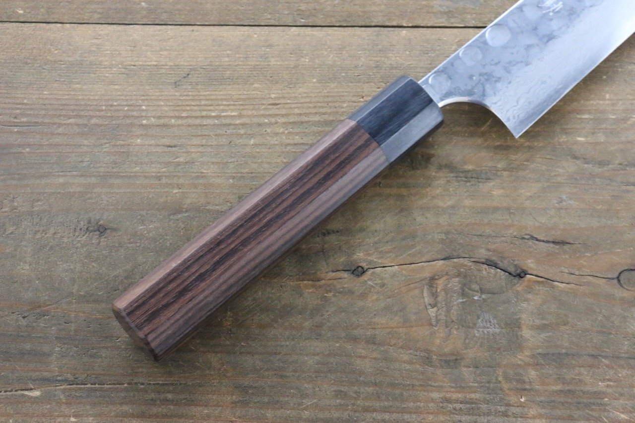 清助 青ニ鋼 鎚目 ダマスカス 柳刃包丁  270mm 紫檀柄 - 清助刃物