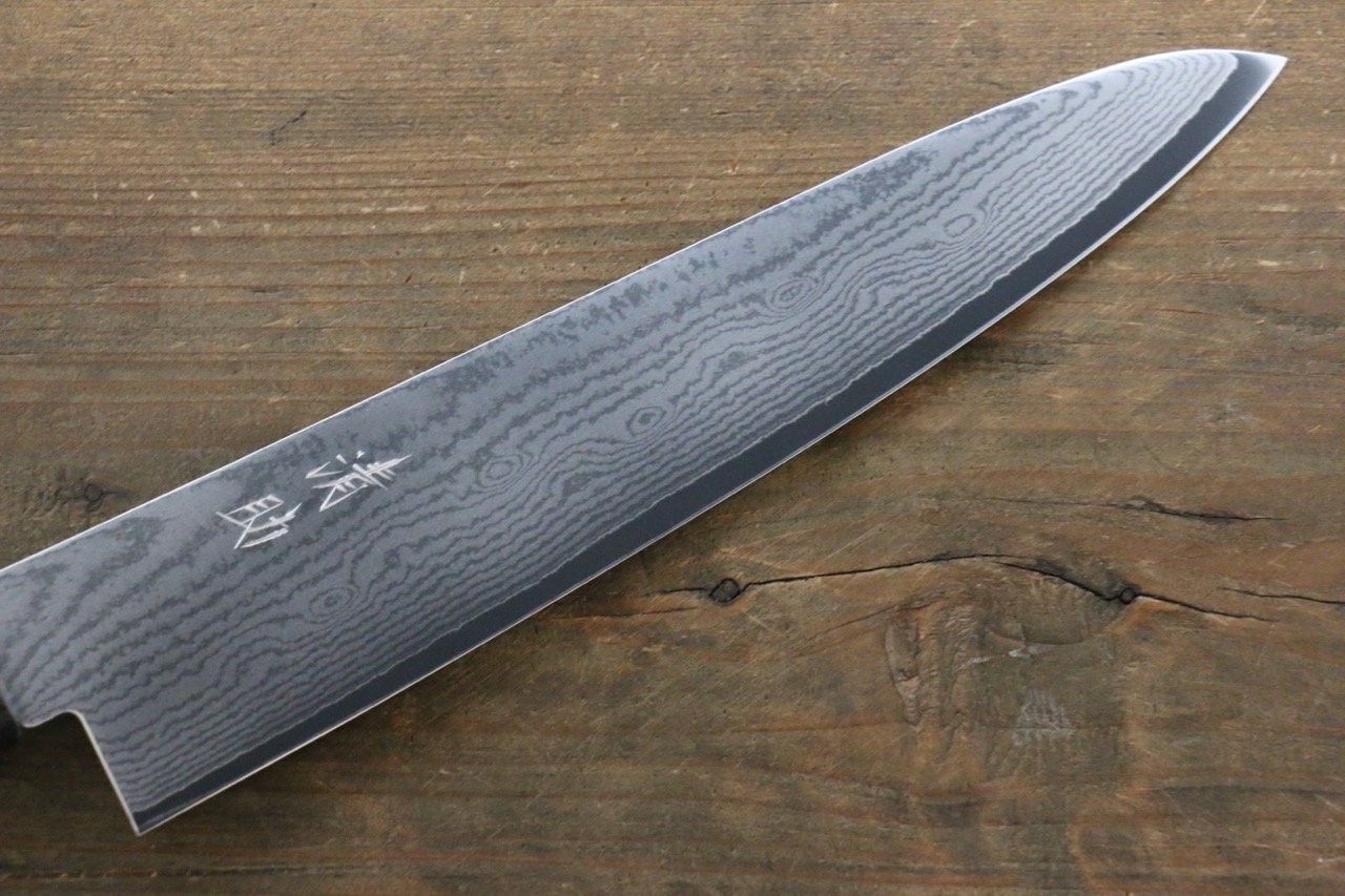 清助 V金10号 63層ダマスカス 牛刀包丁 210mm 紫檀柄 - 清助刃物