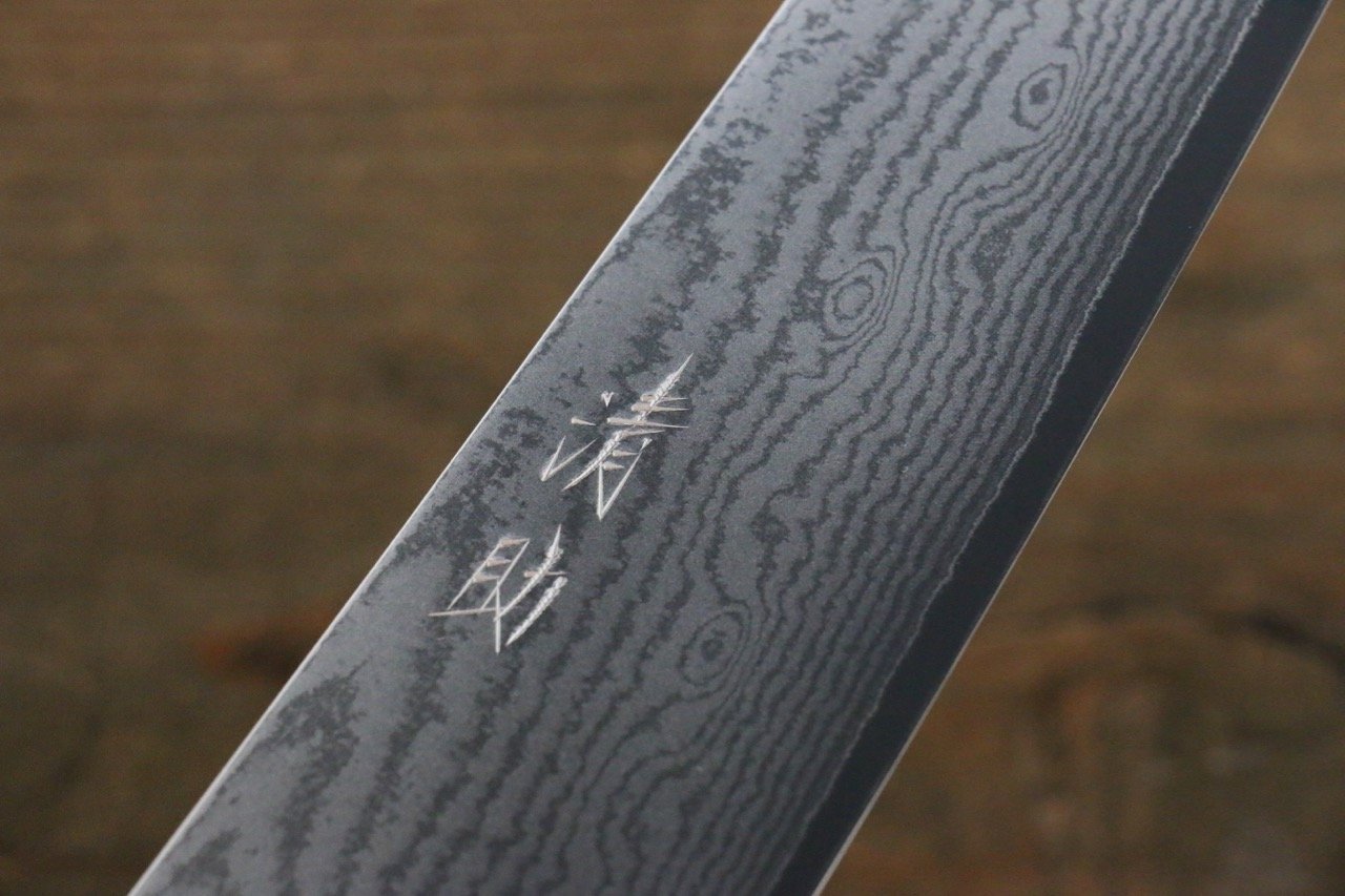 清助 V金10号 63層ダマスカス 牛刀包丁 210mm 紫檀柄 - 清助刃物