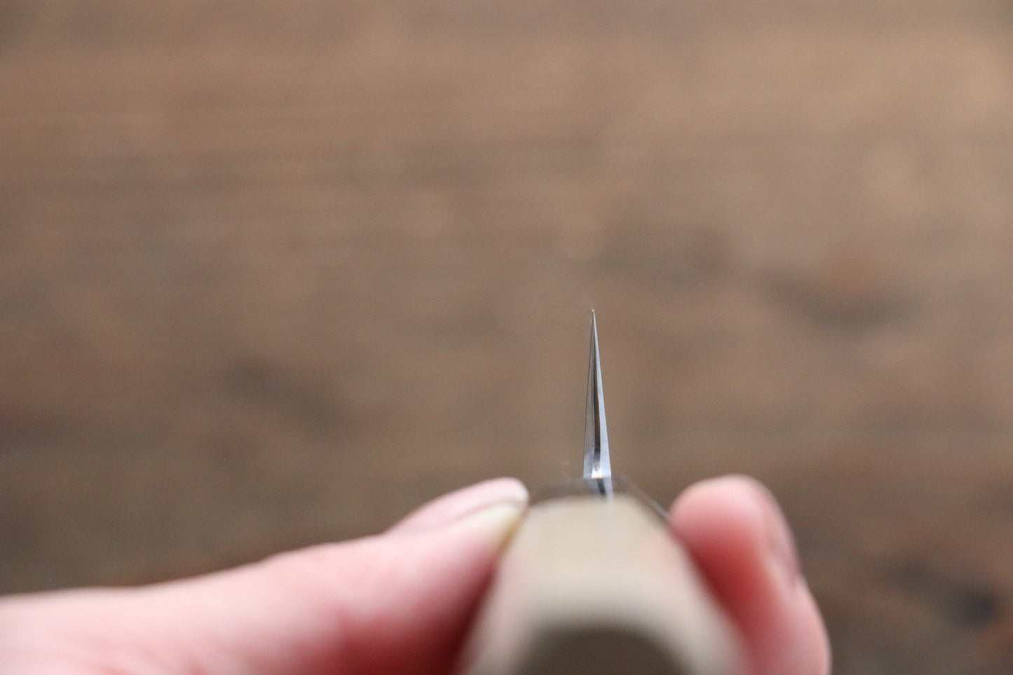 堺 菊守 青一鋼 ダマスカス ペティーナイフ 150mm 朴柄 - 清助刃物