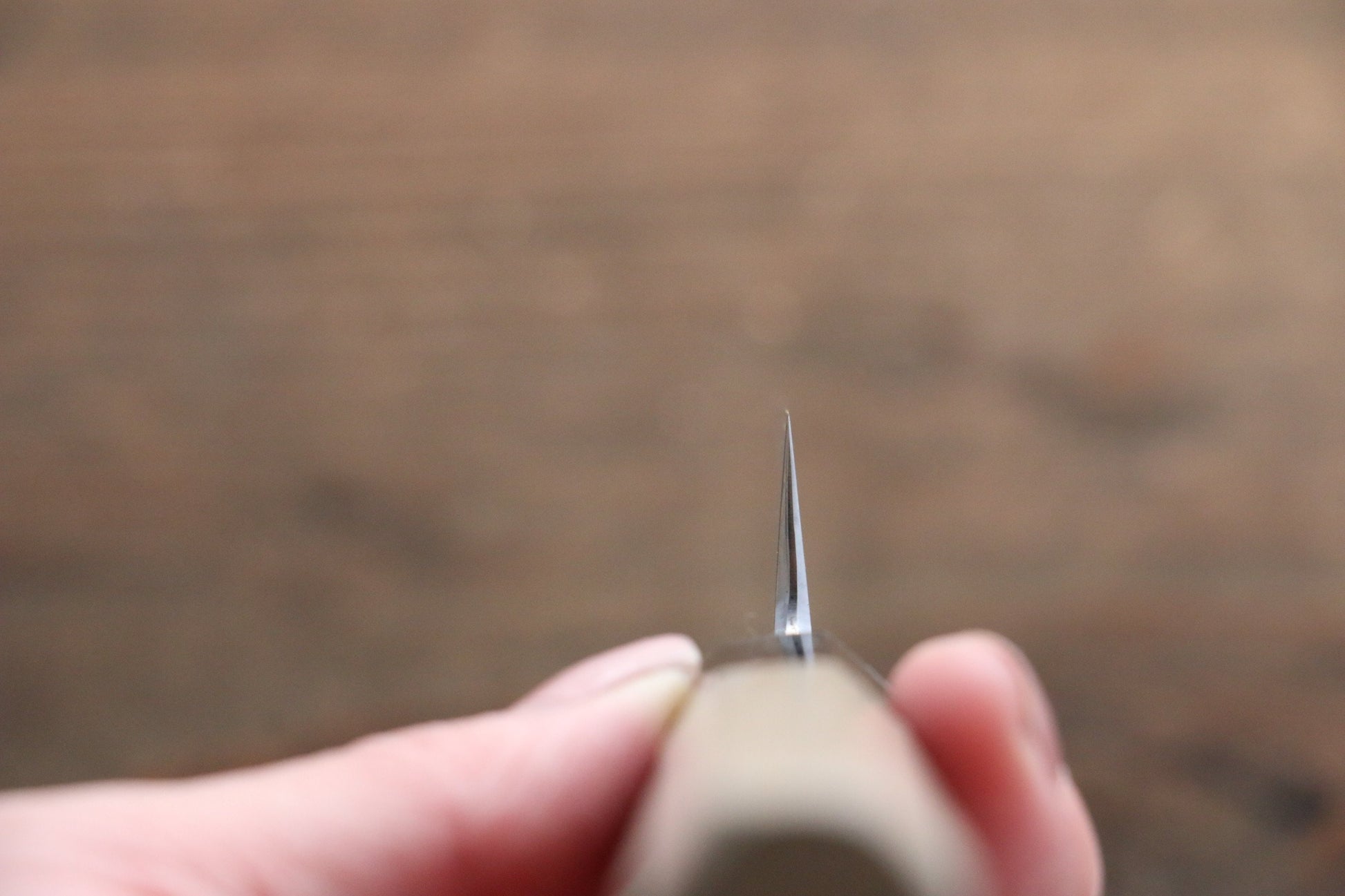 堺 菊守 青一鋼 ダマスカス ペティーナイフ 150mm 朴柄 - 清助刃物