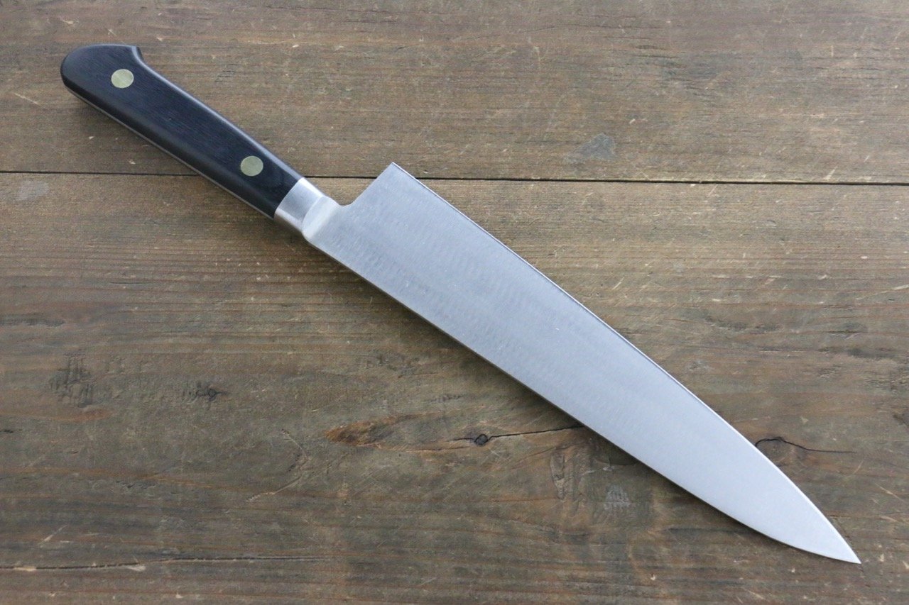ミソノ スウェーデン鋼 梅の彫刻入り 牛刀包丁 210mm - 清助刃物