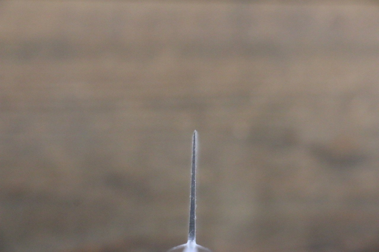 ミソノ スウェーデン鋼 梅の彫刻入り 牛刀包丁 210mm - 清助刃物