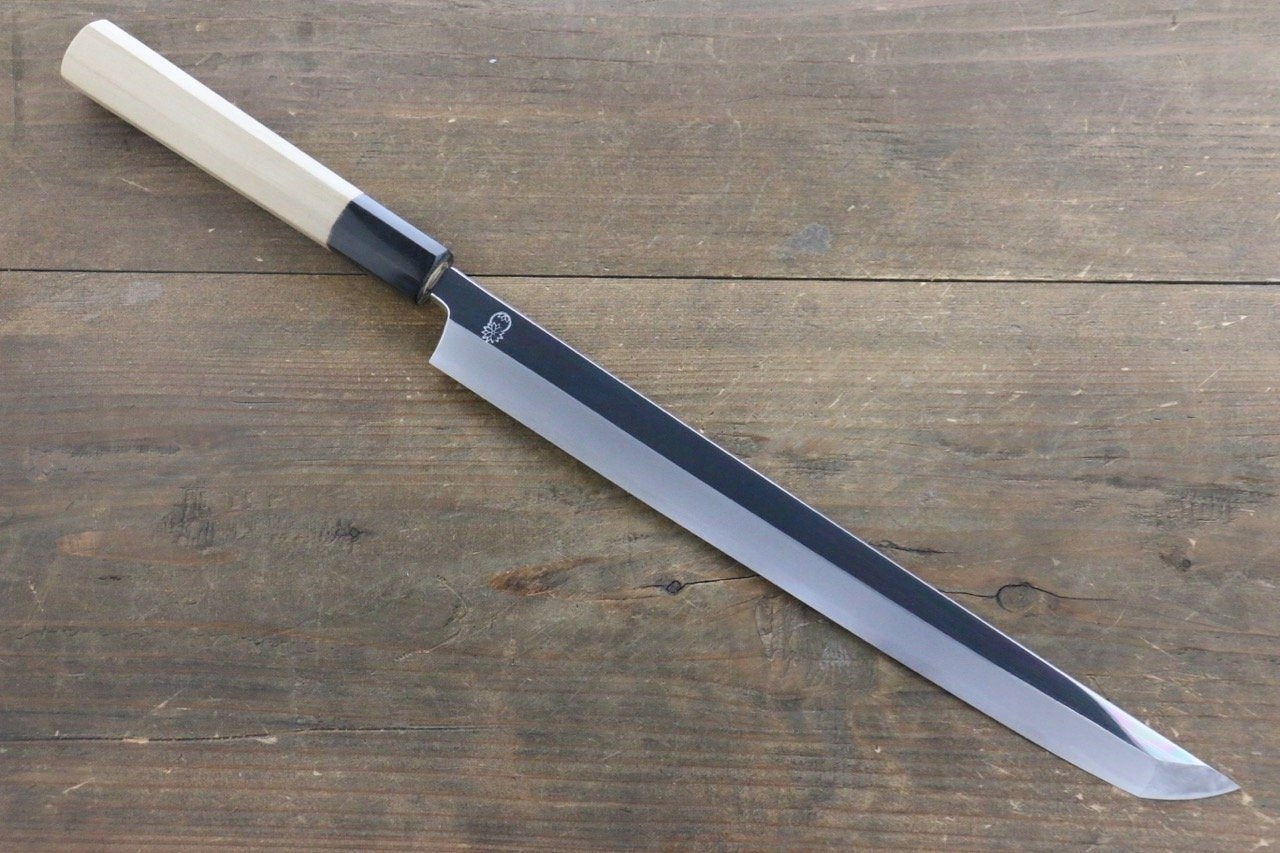 重陽 白鋼 鏡面仕上げ 先丸蛸引包丁 270mm - 清助刃物