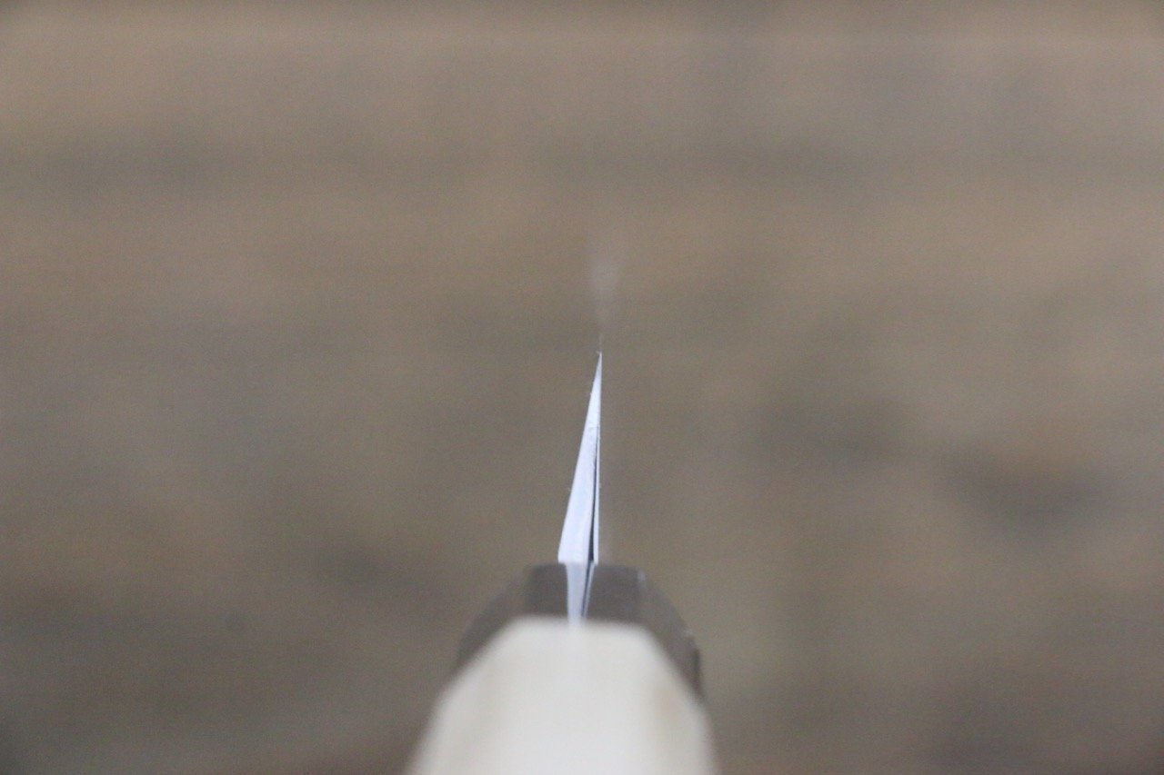 重陽 白鋼 鏡面仕上げ 先丸蛸引包丁 270mm - 清助刃物