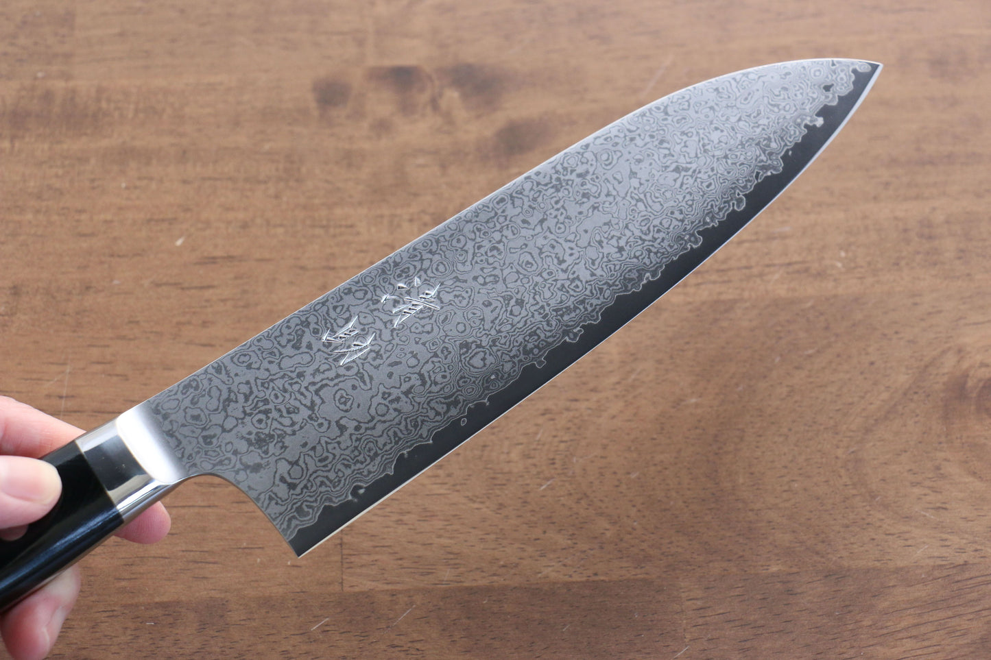 清助 V金10号 33層ダマスカス 三徳包丁 170mm マイカルタ柄 - 清助刃物