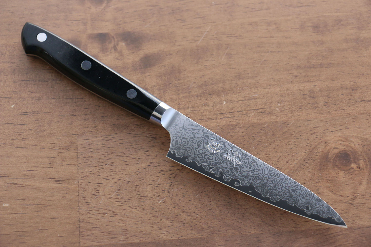 清助 V金10号 33層ダマスカス ペティーナイフ 120mm マイカルタ柄 - 清助刃物