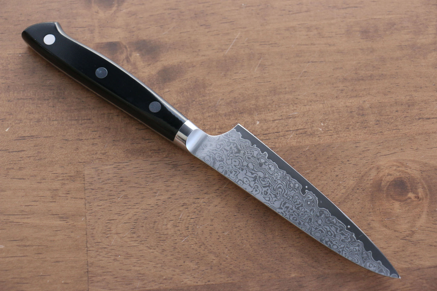 清助 V金10号 33層ダマスカス ペティーナイフ 120mm マイカルタ柄 - 清助刃物