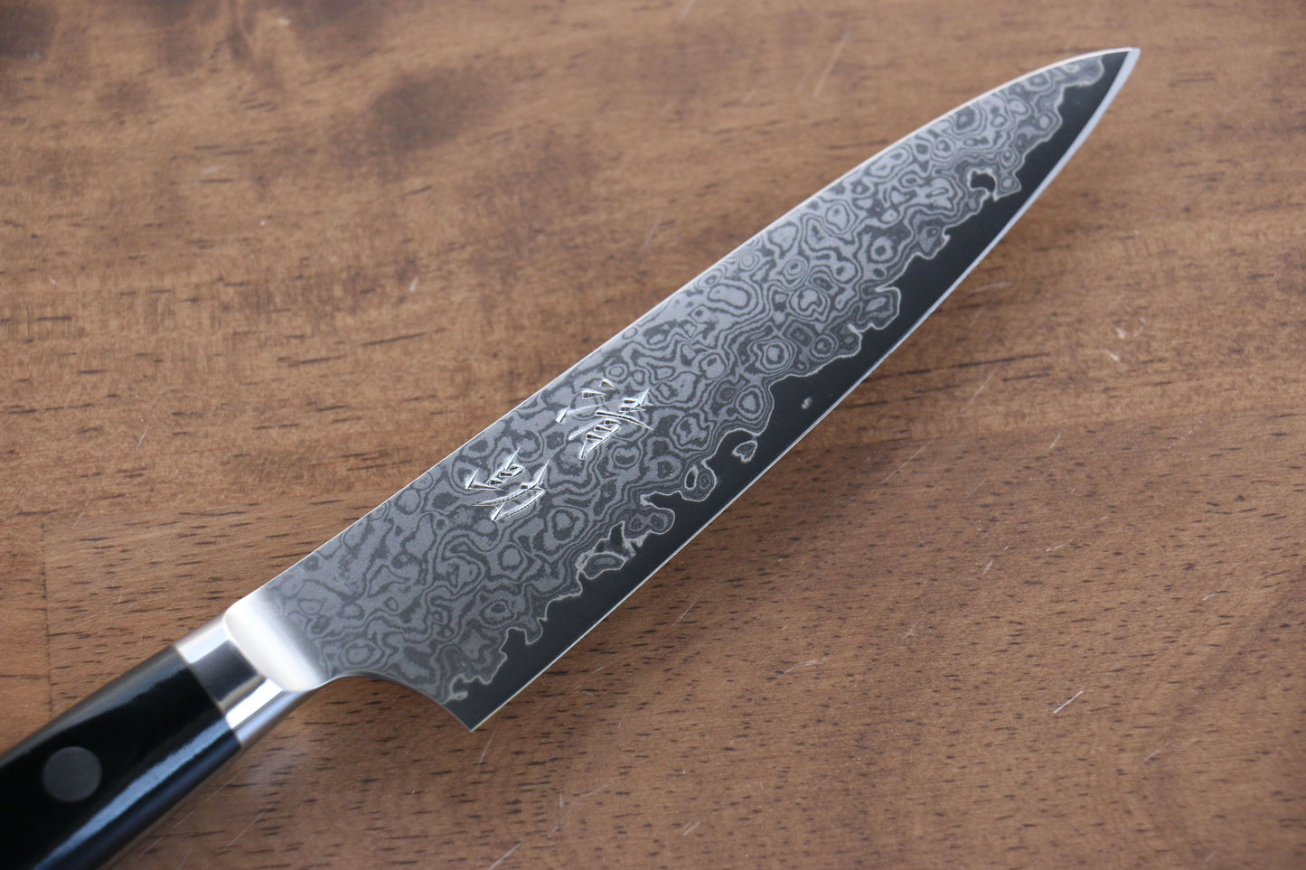 清助 V金10号 33層ダマスカス ペティーナイフ 120mm マイカルタ柄 - 清助刃物