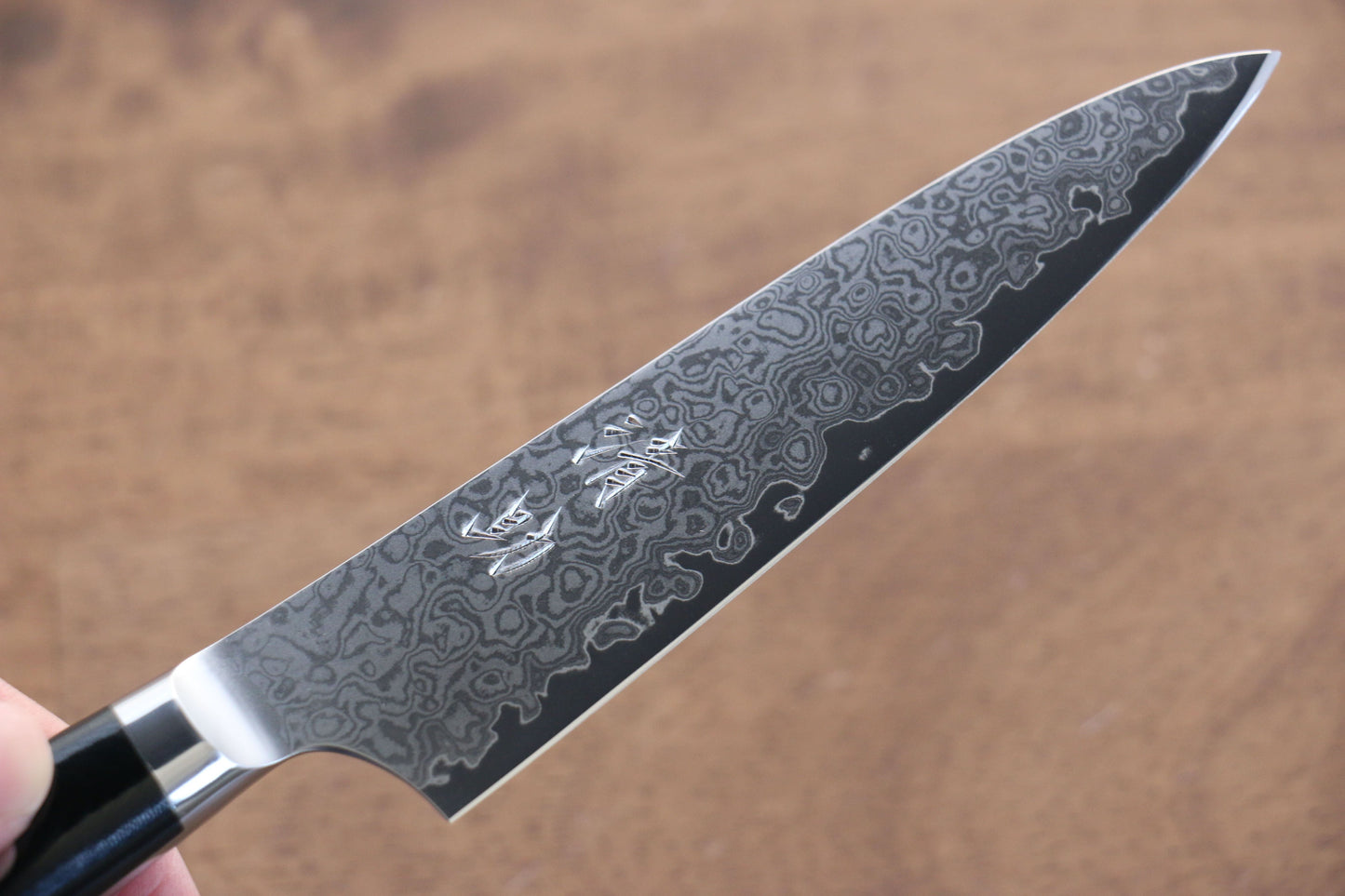 清助 V金10号 33層ダマスカス ペティーナイフ 120mm マイカルタ柄 - 清助刃物