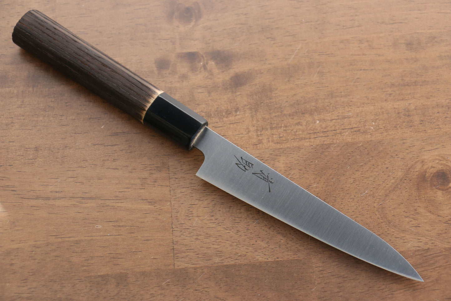 清助 スウェーデン鋼 ペティーナイフ 150mm 焼き栗柄 - 清助刃物
