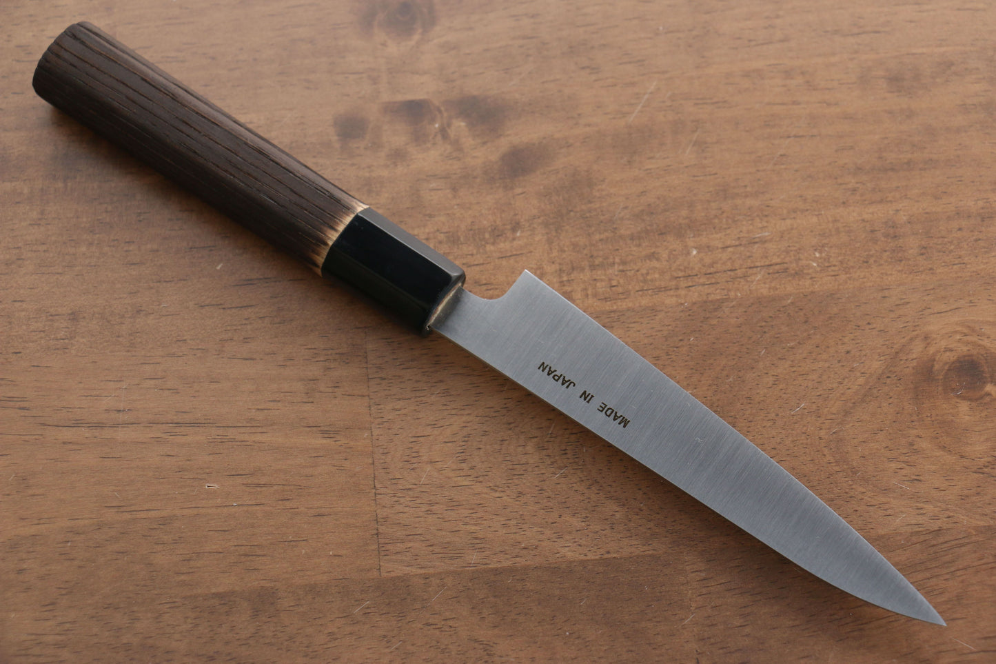 清助 スウェーデン鋼 ペティーナイフ 150mm 焼き栗柄 - 清助刃物