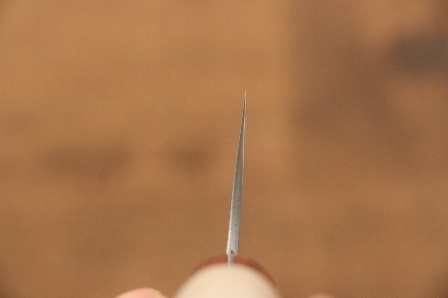 昌景 雪 白ニ鋼 梨地 牛刀包丁 210mm 朴柄 - 清助刃物