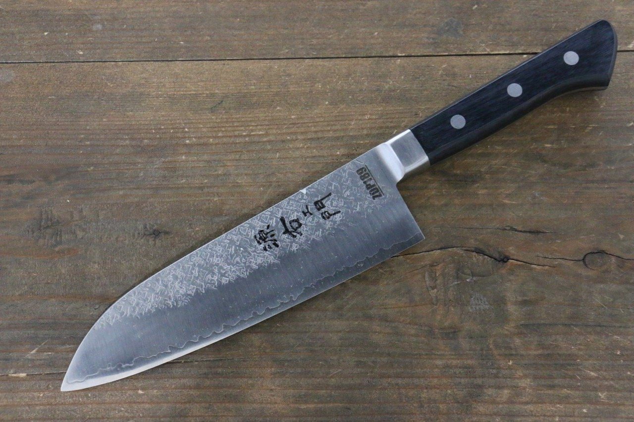岩井 貴行 ZDP189 鎚目 三徳包丁 170mm 合板柄 - 清助刃物