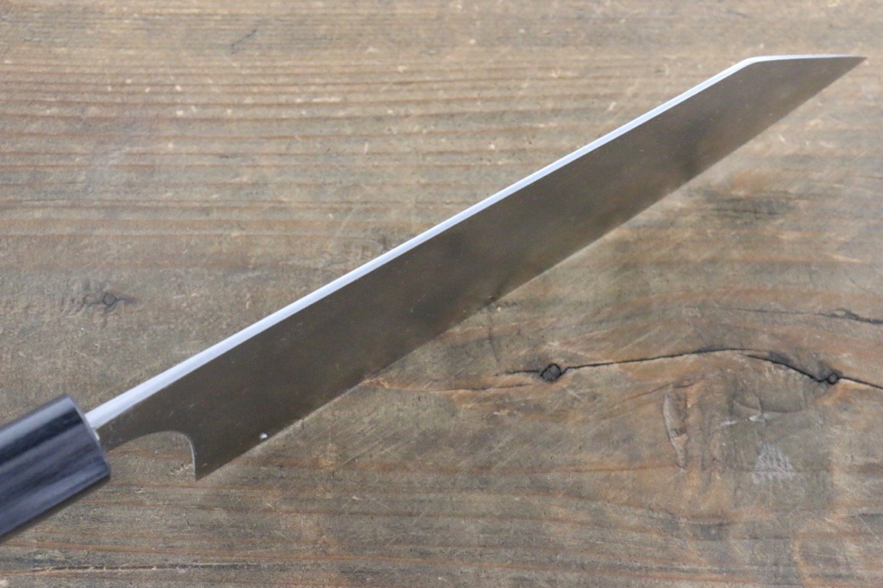 尾形 峻吾 白ニ鋼 ダマスカス 文化包丁 165mm 紫檀柄 - 清助刃物